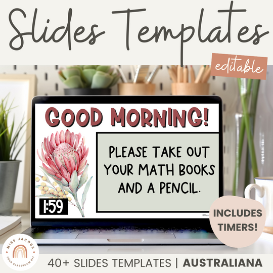 Google Morning Slides & PowerPoint Templates - Australiana Theme