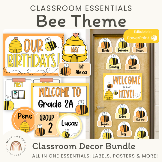 Bee Hive Theme Classroom Essentials Decor Pack