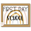 Boho Rainbow First Day of School Signs - Miss Jacobs Little Learners