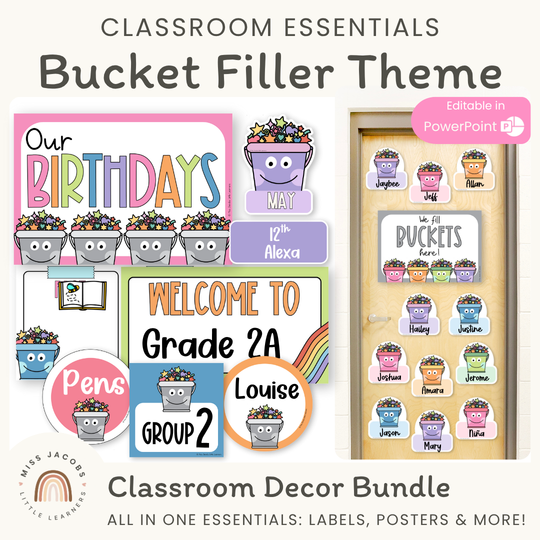 Bucket Filler Theme Classroom Essentials Decor Pack