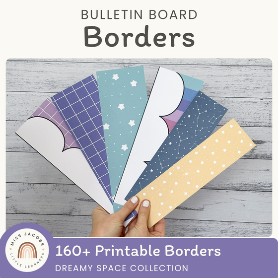 Bulletin Board Borders - Dreamy Space Classroom Decor - Miss Jacobs Little Learners