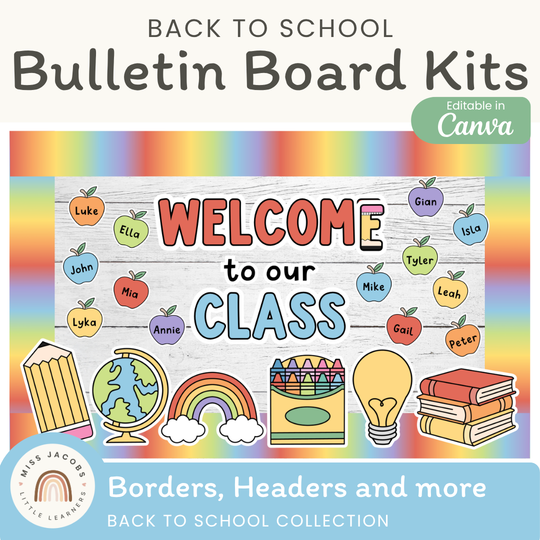 Back to School Bulletin Board Decor Kit