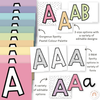 Bulletin Board Letters - Pastel Decor - Miss Jacobs Little Learners