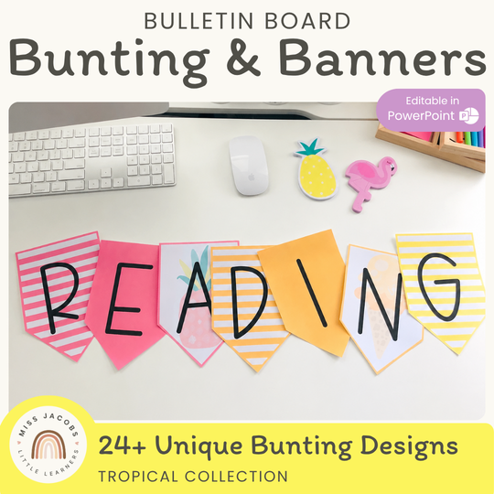 Bunting & Bulletin Board Banners | Tropical Theme