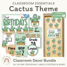  Cactus Theme Classroom Essentials Decor Pack - Miss Jacobs Little Learners