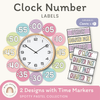 Clock Numbers - Spotty Pastel Classroom Decor - Miss Jacobs Little Learners