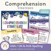 Reading Comprehension Strategies Posters - Dreamy Space Theme - Miss Jacobs Little Learners