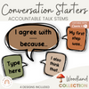 Conversation Starters - Woodland Theme Classroom Decor - Miss Jacobs Little Learners