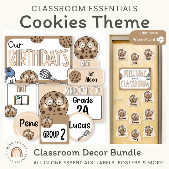 Cookie Theme Classroom Essentials Decor Pack