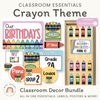 Crayons Theme Classroom Essentials Decor Pack - Miss Jacobs Little Learners