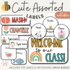 Cute Classroom Labels Bundle Assorted Characters | Editable Student Name Tags, Posters & Door Display | Cute Class Decor - Miss Jacobs Little Learners