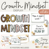 Daisy Gingham Neutrals Modern Growth Mindset Display - Miss Jacobs Little Learners