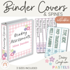 Daisy Gingham Pastels Binder Covers and Spines - Miss Jacobs Little Learners