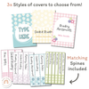 Daisy Gingham Pastels Binder Covers and Spines - Miss Jacobs Little Learners