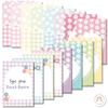 Daisy Gingham Pastels Binder Covers and Spines - Miss Jacobs Little Learners