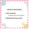 Daisy Gingham Pastels Measurement Posters - Miss Jacobs Little Learners