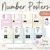 Number Posters with Ten Frames | Daisy Gingham Pastels | Editable Decor - Miss Jacobs Little Learners