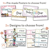 Visual Timetable | Daisy Gingham Pastels Classroom Decor | Editable - Miss Jacobs Little Learners