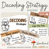 Decoding Reading Strategies Posters - Woodland Classroom Decor - Miss Jacobs Little Learners