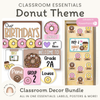 Donut Theme Classroom Essentials Decor Pack - Miss Jacobs Little Learners