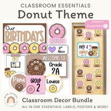  Donut Theme Classroom Essentials Decor Pack - Miss Jacobs Little Learners