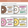 Testing Motivation Gift Card for Students: DO - NUT Stress - Miss Jacobs Little Learners