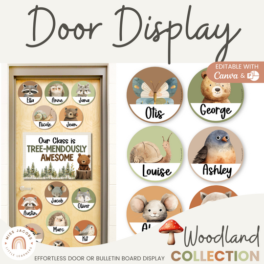 Door Display - Woodland Theme Classroom Decor
