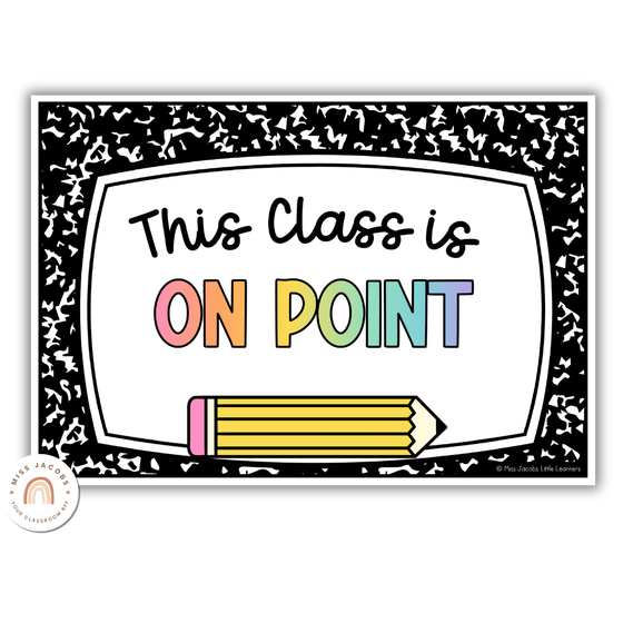 Door Display Pencils - Cutesy Classroom Decor - Miss Jacobs Little Learners