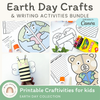 Earth Day Crafts & Writing Activities Bundle - Miss Jacobs Little Learners