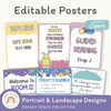 Editable Classroom Posters Template - Dreamy Space Decor - Miss Jacobs Little Learners