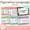 Figurative Language Posters - Cutesy Pastel English Decor - Miss Jacobs Little Learners