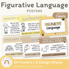 Figurative Language Posters - Happy Hive English Decor - Miss Jacobs Little Learners