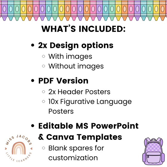 Figurative Language - Cutesy Classroom Decor - Miss Jacobs Little Learners