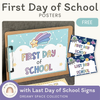 First Day of School Signs - Dreamy Space Theme Classroom Decor - Miss Jacobs Little Learners