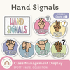 Hand Signals Posters - Spotty Pastel Classroom Decor - Miss Jacobs Little Learners