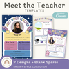 Meet the Teacher Templates - Dreamy Space Classroom Decor - Miss Jacobs Little Learners