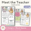 Meet the Teacher Templates - Spotty Pastel Decor - Miss Jacobs Little Learners