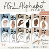 Modern Ocean ASL (American Sign Language) Alphabet Posters - Miss Jacobs Little Learners