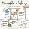 Modern Ocean Editable Classroom Posters - Miss Jacobs Little Learners
