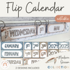 Modern Ocean Flip Calendar - Miss Jacobs Little Learners