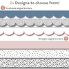 Bulletin Board Borders | Modern Rainbow Classroom Decor | Printable Scalloped & Straight Edge Borders - Miss Jacobs Little Learners