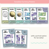 Canadian Money Posters - Cutesy Pastel Math Decor - Miss Jacobs Little Learners