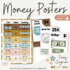 Money Posters - Daisy Gingham Neutrals Classroom Decor - Miss Jacobs Little Learners