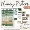 Money Posters - Modern Botanical Theme Classroom Decor - Miss Jacobs Little Learners