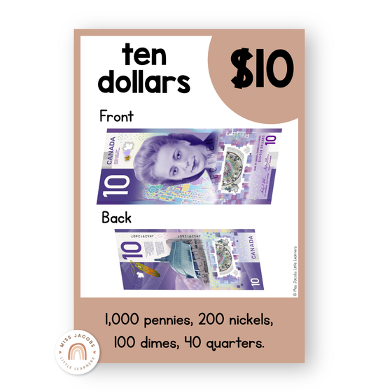 Money Posters - Neutrals Theme Classroom Decor - Miss Jacobs Little Learners