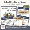 Multiplication Strategies Posters - Boho Plants Theme Classroom Decor - Miss Jacobs Little Learners