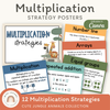 Multiplication Strategies Posters - Cute Jungle Animals Theme Classroom Decor - Miss Jacobs Little Learners