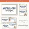 Multiplication Strategies Posters - Cute Jungle Animals Theme Classroom Decor - Miss Jacobs Little Learners