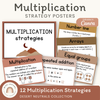 Multiplication Strategies Posters - Desert Neutrals Theme Classroom Decor - Miss Jacobs Little Learners