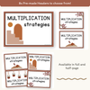 Multiplication Strategies Posters - Desert Neutrals Theme Classroom Decor - Miss Jacobs Little Learners